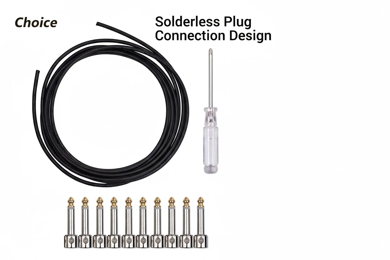Solderless Guitar Patch Cable Kit (DIY Pedalboard Set)